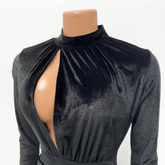 Split Hollow Long Sleeve Dress