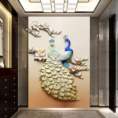 5D Diamond Painting of Peacock