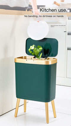 Nordic Style High Foot Trash Can for Home & Hotel