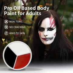 Three-Color Water-Based Face Painting Makeup Kit
