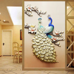 5D Diamond Painting of Peacock