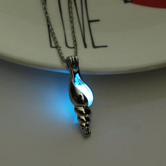 Glowing Shell Pendant Necklace