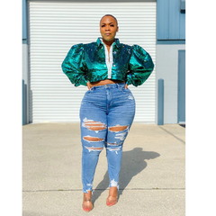 Comfort Plus-Size Denim Pants