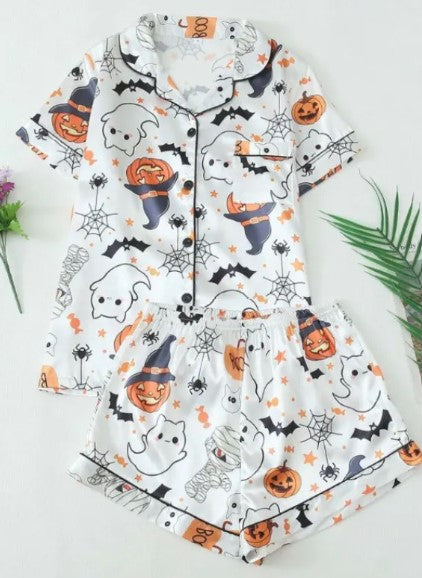 Spooky Chic Satin PJs