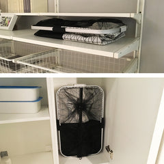 High Capacity 2 Compartment Foldable Laundry Basket