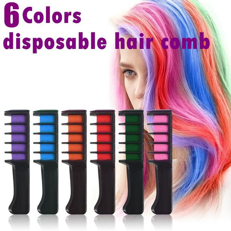 Mini Disposable Hair Color Chalk with Brush
