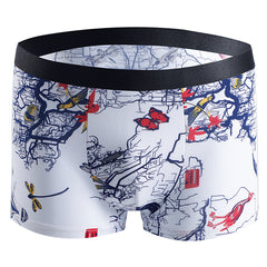 Breathable Boxer Shorts w/ Fashion Print