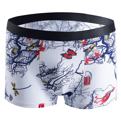 Breathable Boxer Shorts w/ Fashion Print
