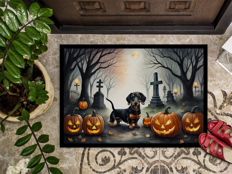 Halloween Dachshund Doormat