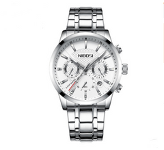 Stylish Black Gold Steel Sports Watch