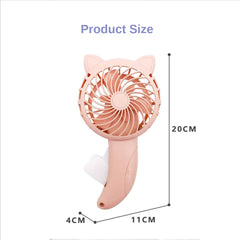 Lovely Cat Hand Press Mini Fan