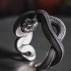 Sleek Open-Style Snake Ring