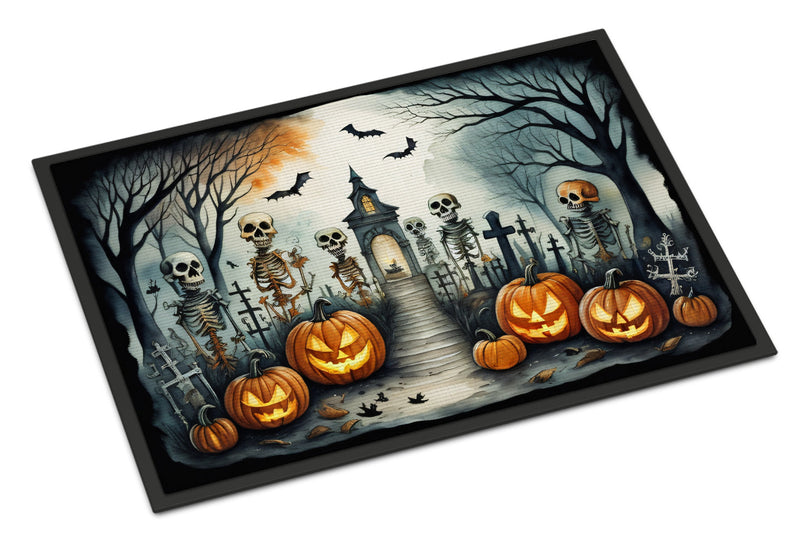 Haunting Skeleton Welcome Mat