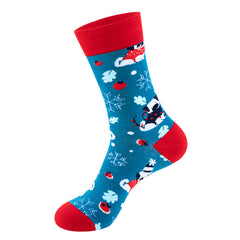 Creative Christmas Snowman Cartoon Socks