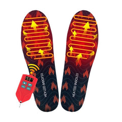 USB Heated Insoles w/ LED Remote Temperature Control