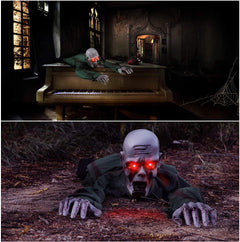 Haunted House Crawling Ghoul with Sound & Light
