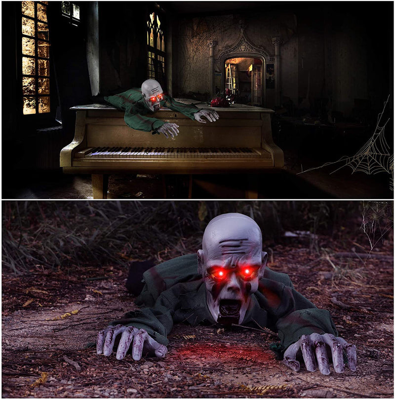 Haunted House Crawling Ghoul with Sound & Light