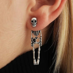 Halloween Spooky Skeleton Earrings