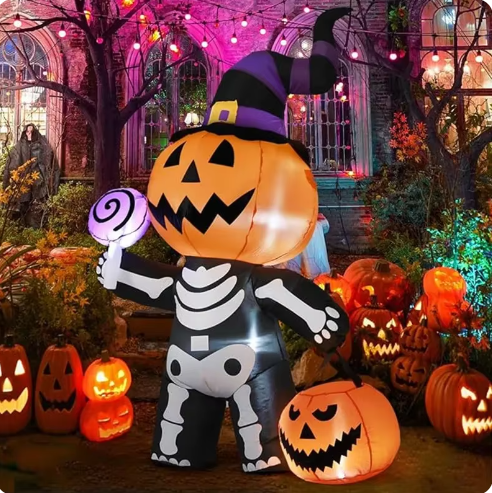 Halloween Pumpkin Skull Small Ghost Inflatable