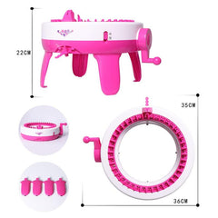 Kids DIY Knitting Machine w/ Penguin Counter