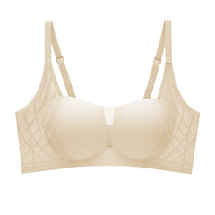 3D Velvet Thin Jelly Bra with Soft Support