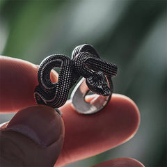 Sleek Open-Style Snake Ring