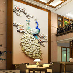 5D Diamond Painting of Peacock
