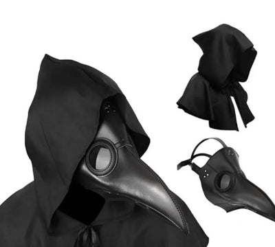 Black Plague Doctor Halloween Mask