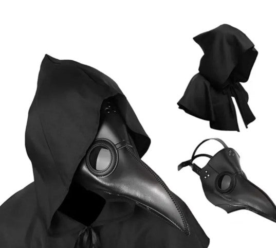 Black Plague Doctor Halloween Mask