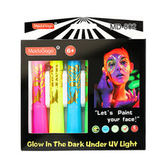 Glow-in-the-Dark Face Paint Crayon Set