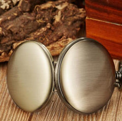 Vintage Bronze Quartz Mechanical Pocket Watch