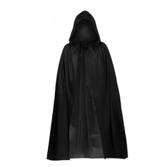 Adult Grim Reaper Black Cloak Costume Set