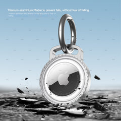 AirTag Metal Protective Case with Keychain