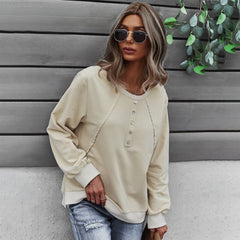 Long-Sleeved Round Neck Pullover Sweater