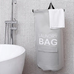 Portable 71L Laundry Hamper Backpack w/ Pocket