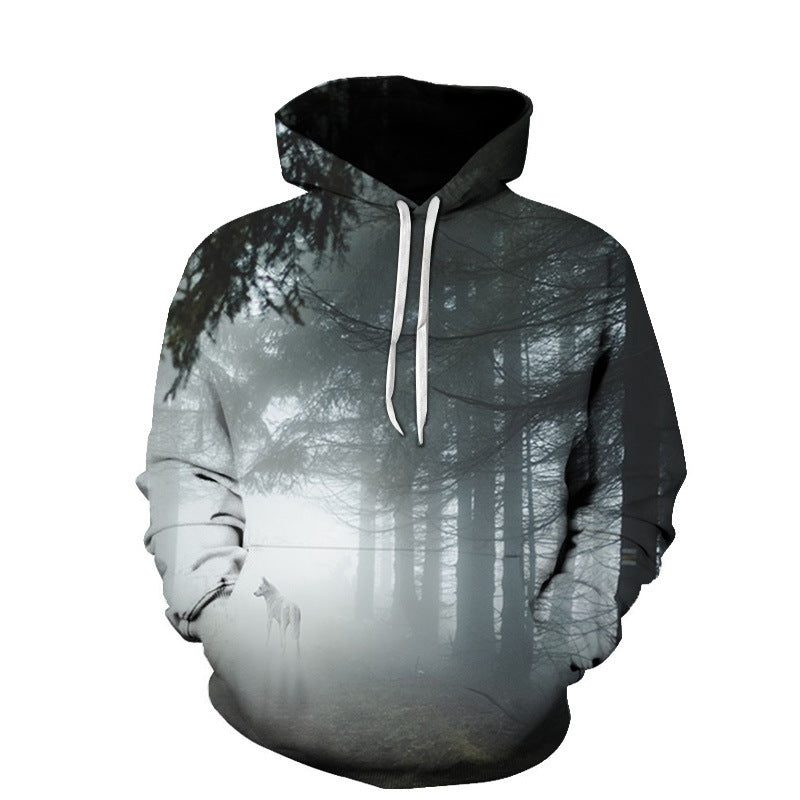 Natural Tree Leaf Casual Hoodies