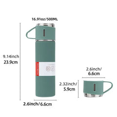 Stainless Steel Double Wall Vacuum Mug - 500ml/16.91oz