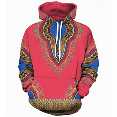 African Folk Custom 3D Print Hoodies