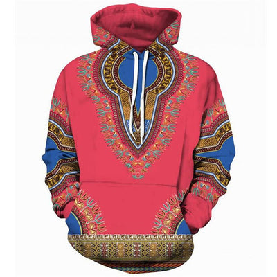 African Folk Custom 3D Print Hoodies
