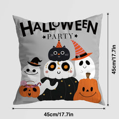 Halloween Spooky Pumpkin Pillow Cover