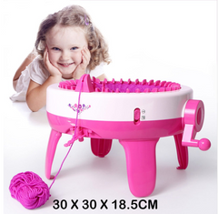 Kids DIY Knitting Machine w/ Penguin Counter