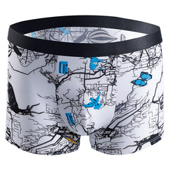 Breathable Boxer Shorts w/ Fashion Print