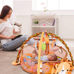 Multifunctional Baby Play Mat w/ Gym Frame & Toys