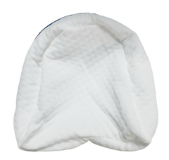 White knee pillowcase on a white background