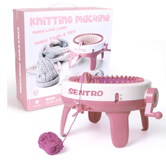 Kids DIY Knitting Machine w/ Penguin Counter