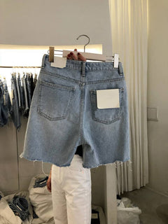 Summer Breeze Loose-Fit Denim Shorts